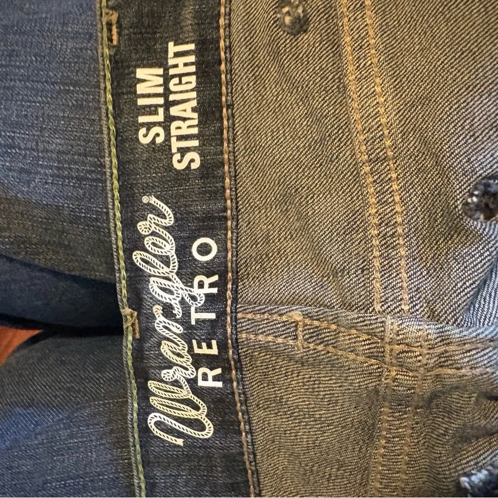 Wrangler Retro‎ Men’s Slim Straight Jeans | Dark Wash (0343)
